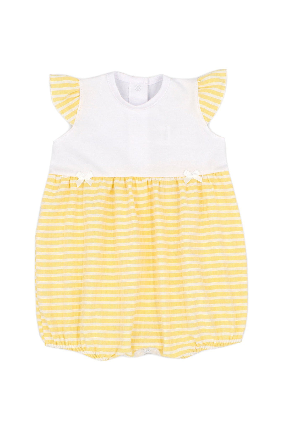 Rapife "Frances" Lemon Striped Romper - Millie and John