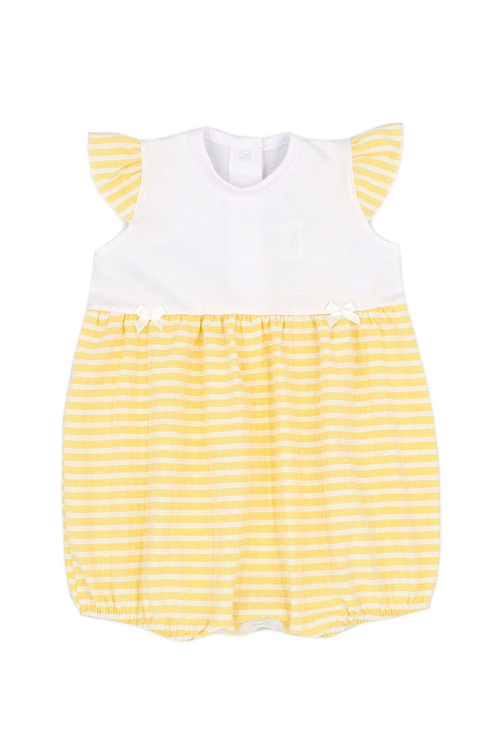 Rapife "Frances" Lemon Striped Romper - Millie and John