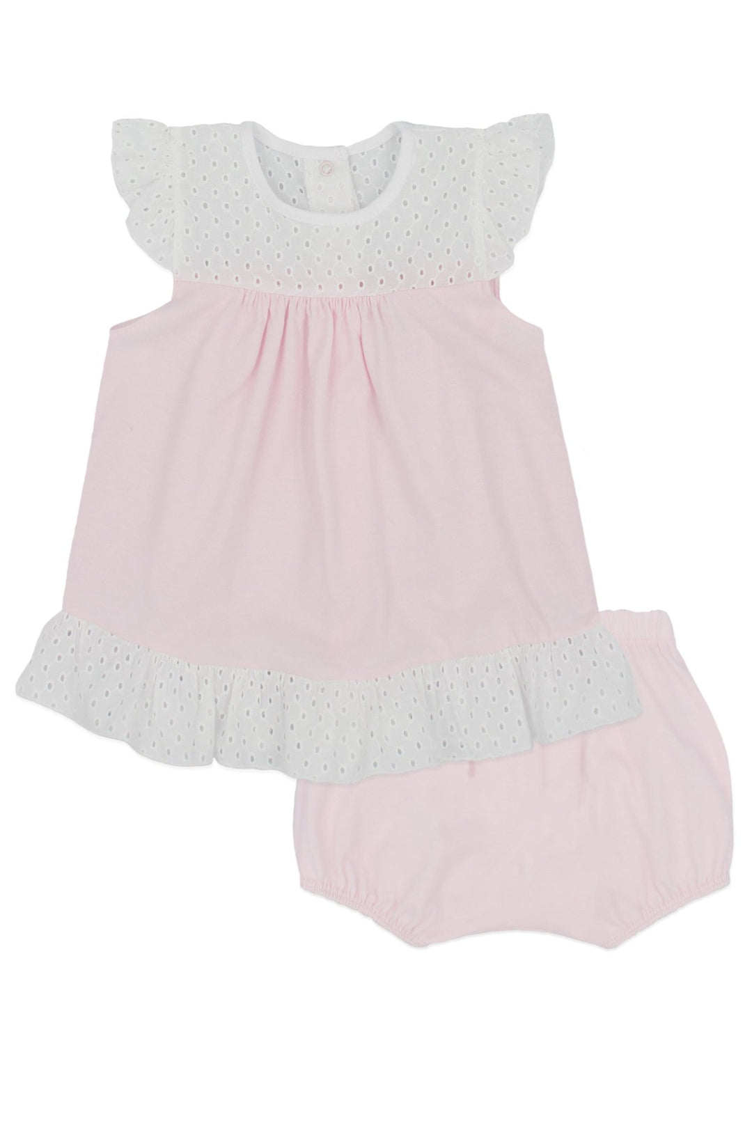 Rapife "Madison" Pink Broderie Anglaise Top &amp; Bloomers - Millie and John