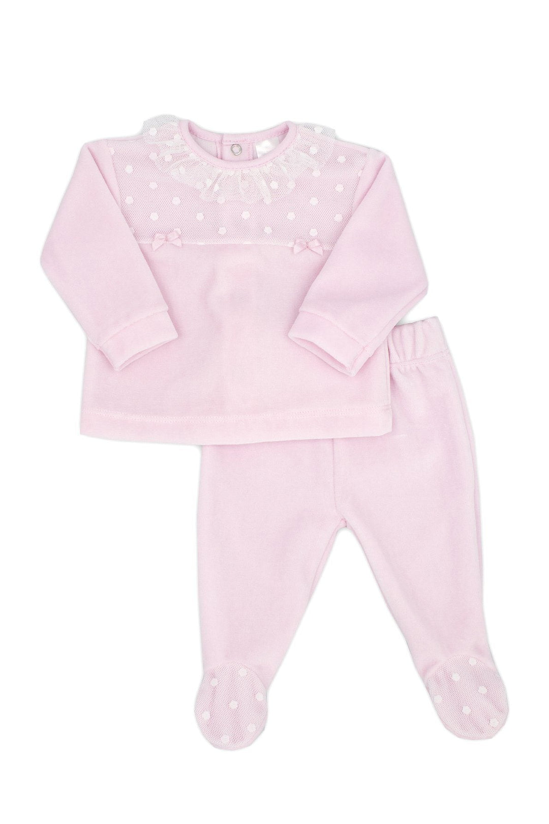 Rapife "Martha" Pink Velour Top & Leggings - Millie and John