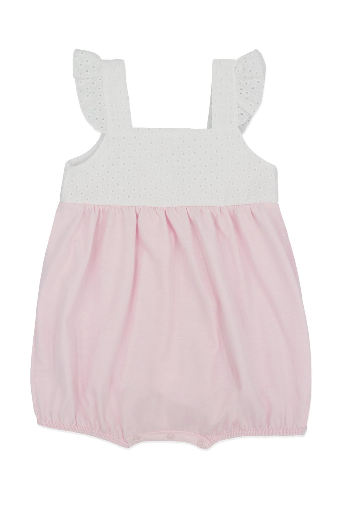 Rapife "Sienna" Pink Broderie Anglaise Romper - Millie and John