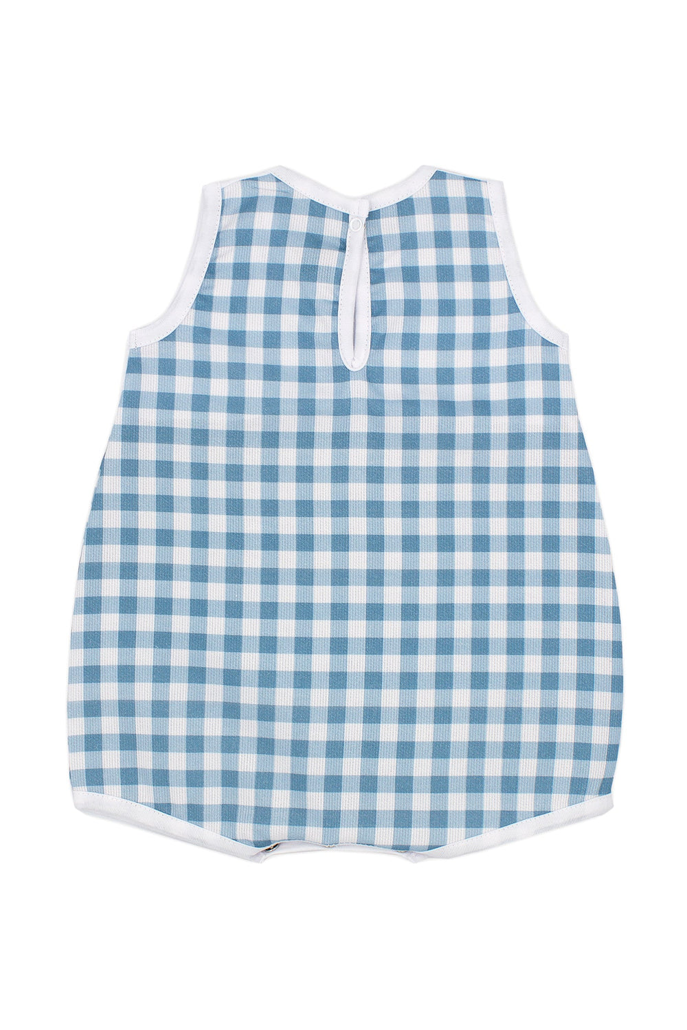 Rapife "Stanley" Teal Gingham Romper - Millie and John