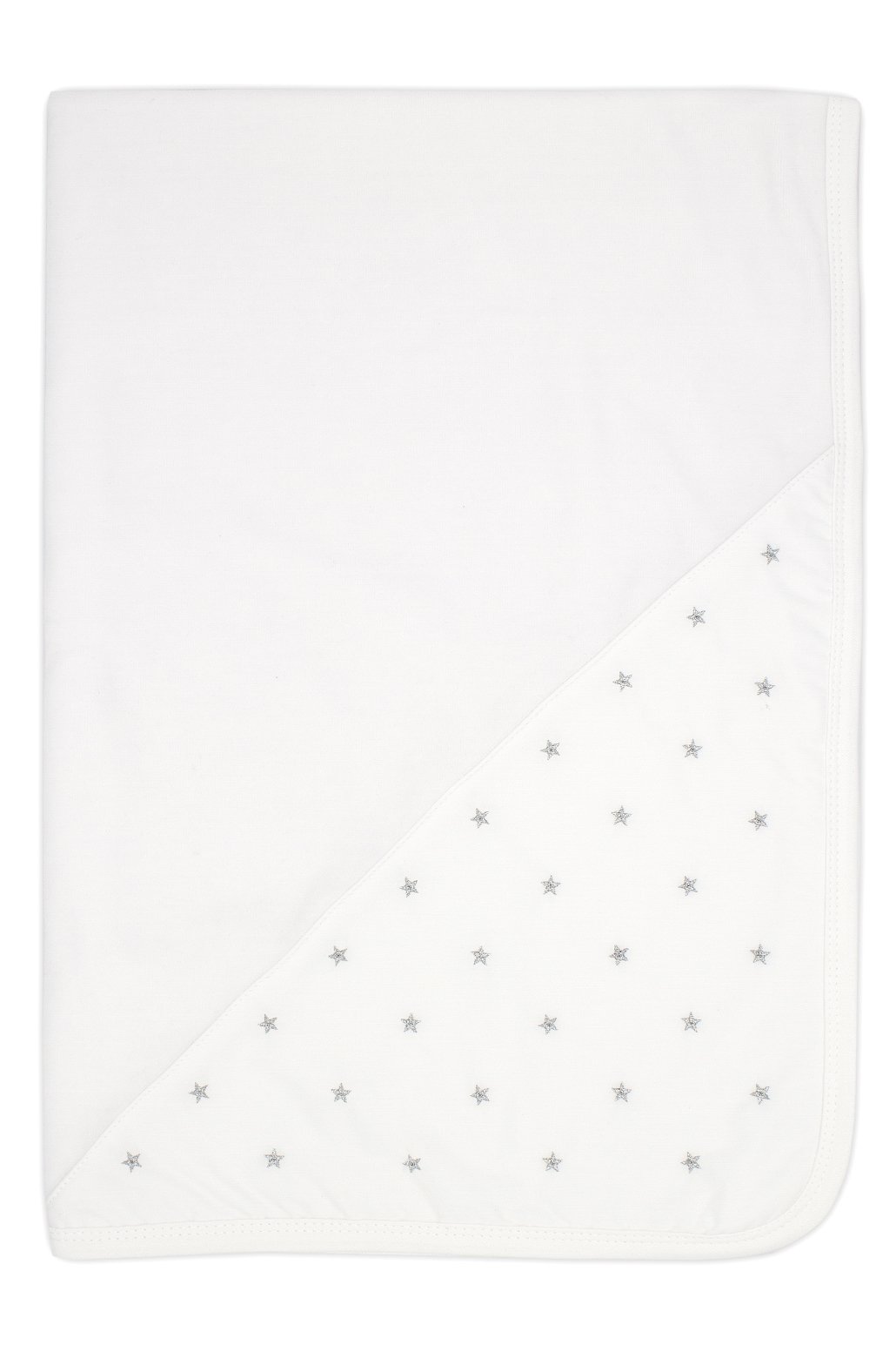 Rapife White Velour Star Blanket - Millie and John