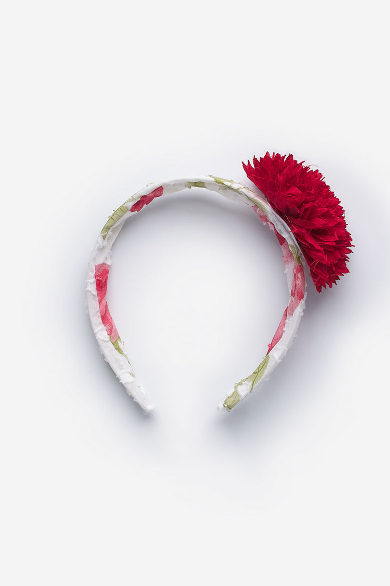 Juliana Red Rose Print Headband | Millie and John