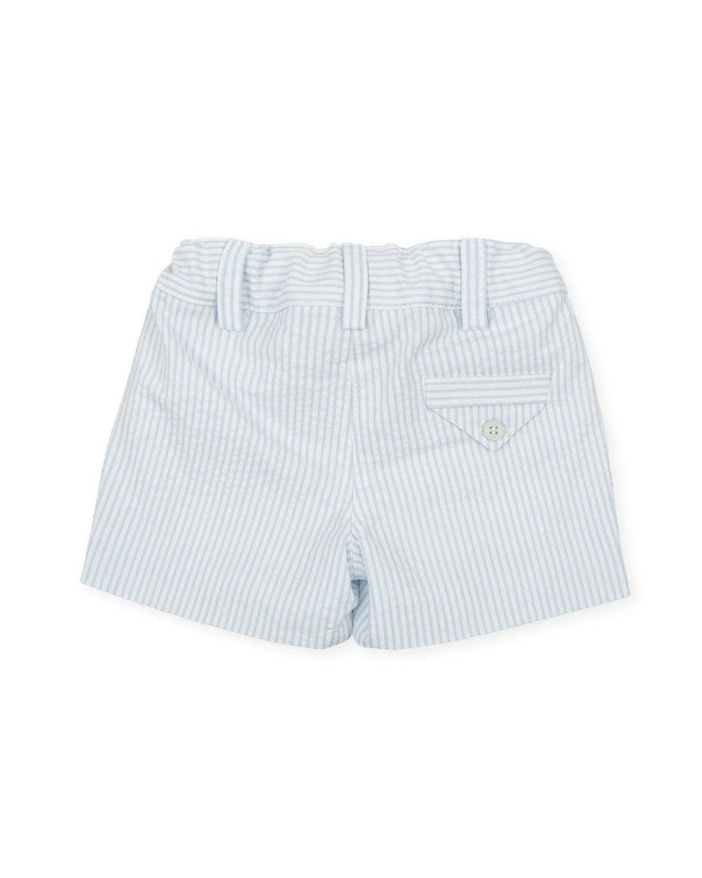 Tutto Piccolo "Ronan" Blue Polo Shirt & Striped Shorts | Millie and John