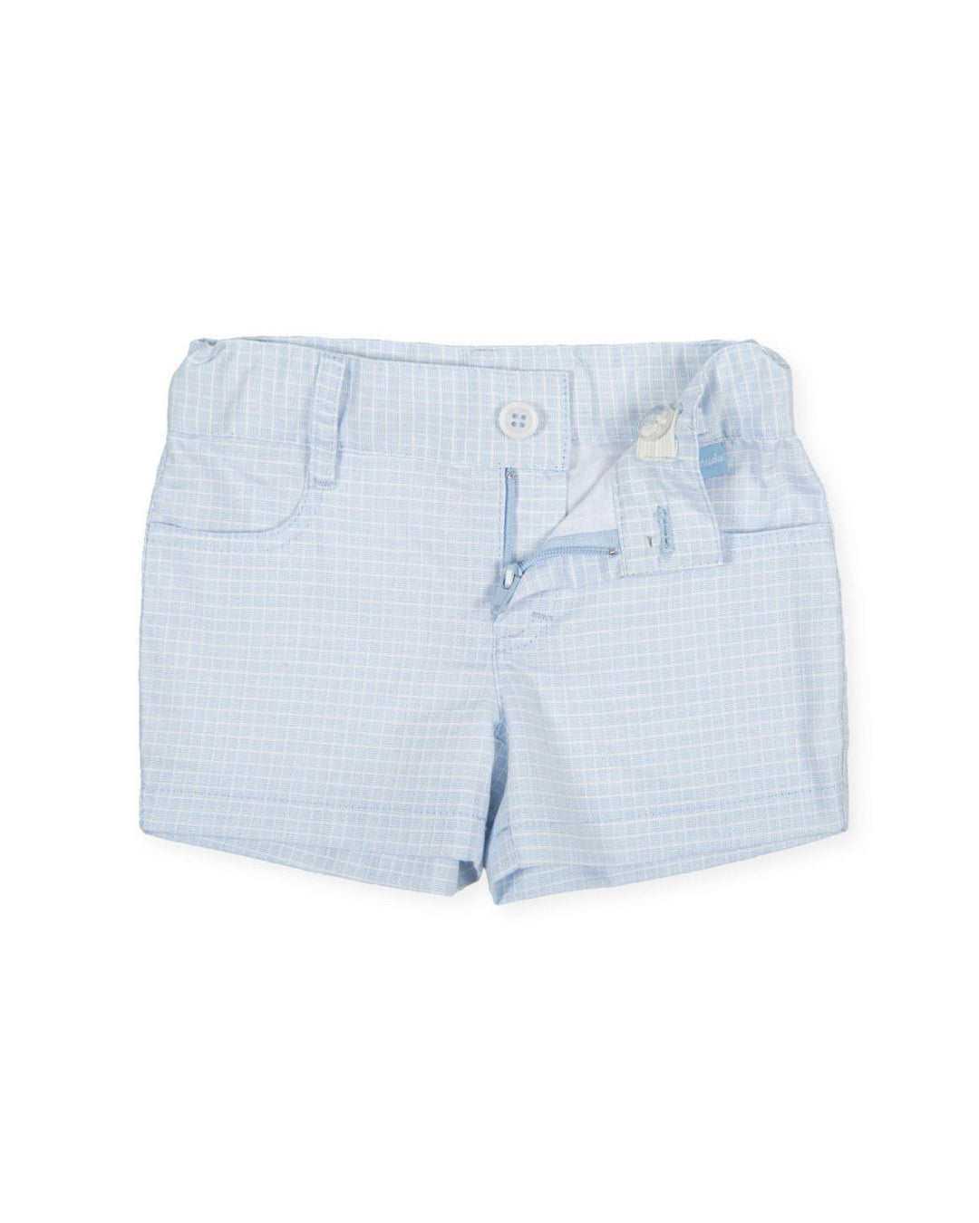 Tutto Piccolo "Saint" White Polo Shirt & Blue Shorts | Millie and John