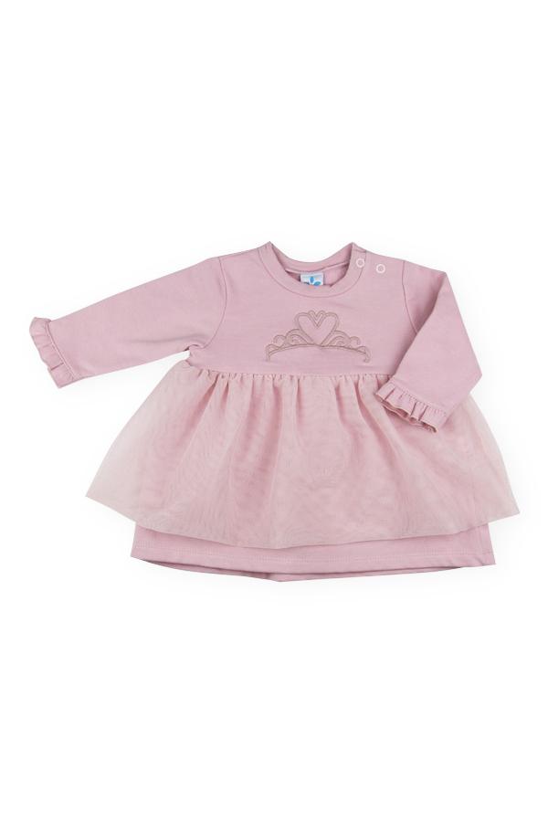 Sardon "Beatrix" Dusky Pink Tulle Dress - Millie and John