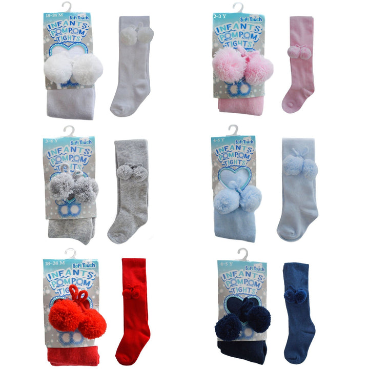 Soft Touch Pom Pom Tights - Millie and John