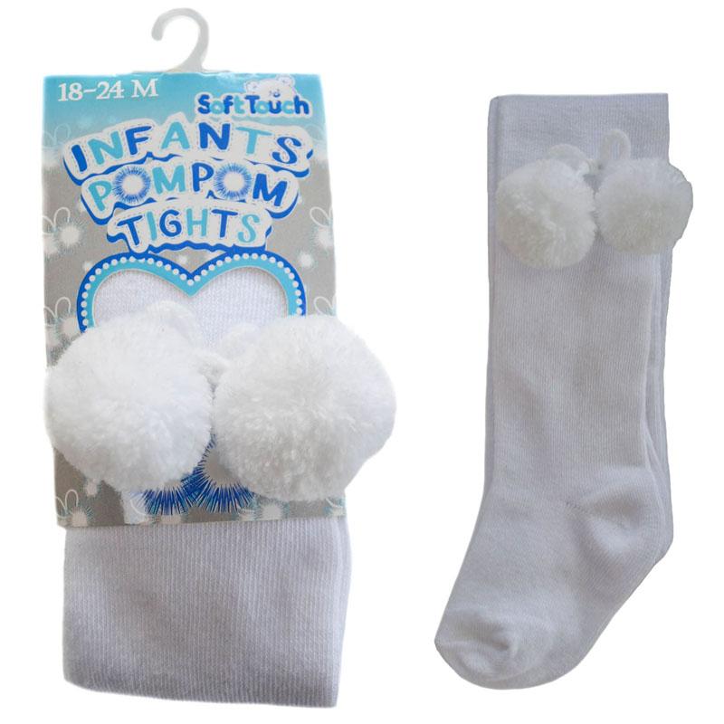 Soft Touch Pom Pom Tights - Millie and John