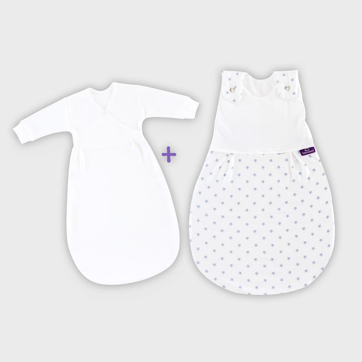 Träumeland Blue Stars Sleeping Bag Set - Millie and John