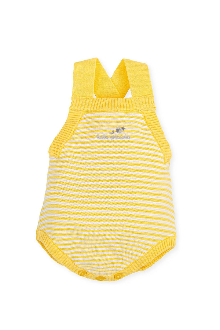Tutto Piccolo "Ari" Yellow Striped Knit Romper - Millie and John