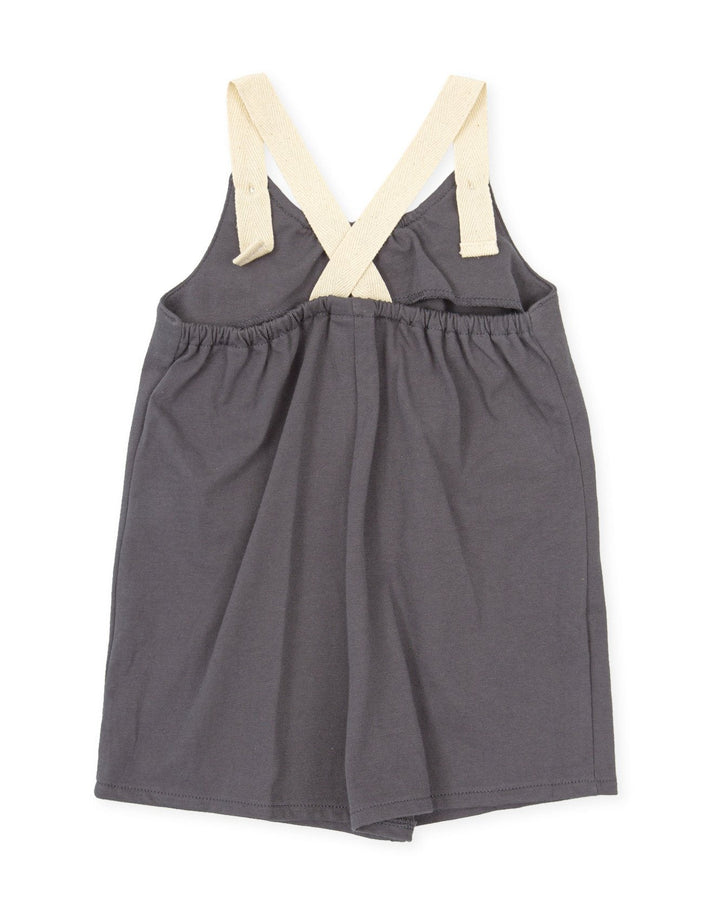 Tutto Piccolo "Billie" Grey Organic Cotton Overalls - Millie and John