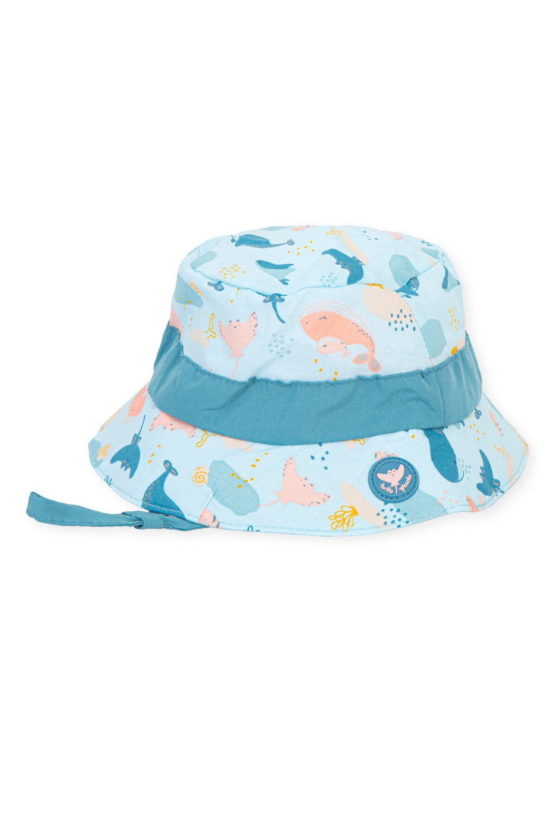 Tutto Piccolo Blue Whale Print Sun Hat - Millie and John