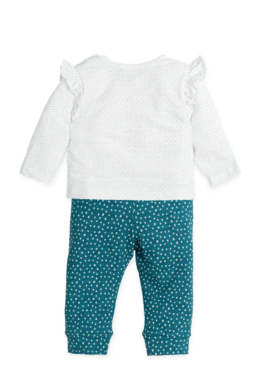 Tutto Piccolo "Calista" Teal Galaxy Print Top & Leggings - Millie and John