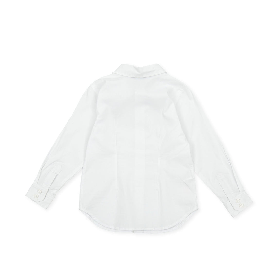 Tutto Piccolo "David" Shirt & Navy & Red Striped Shorts - Millie and John