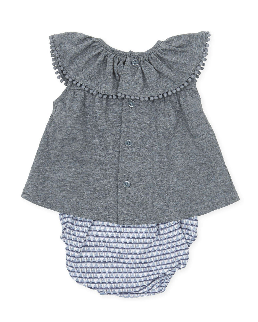 Tutto Piccolo "Maggie" Sailboat Print Bloomers & Blouse - Millie and John
