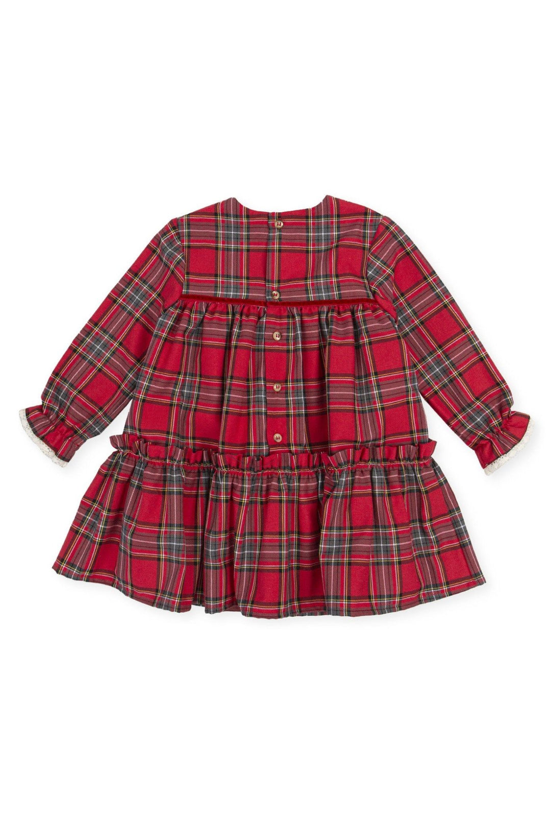 Tutto Piccolo "Makayla" Red Tartan Dress - Millie and John
