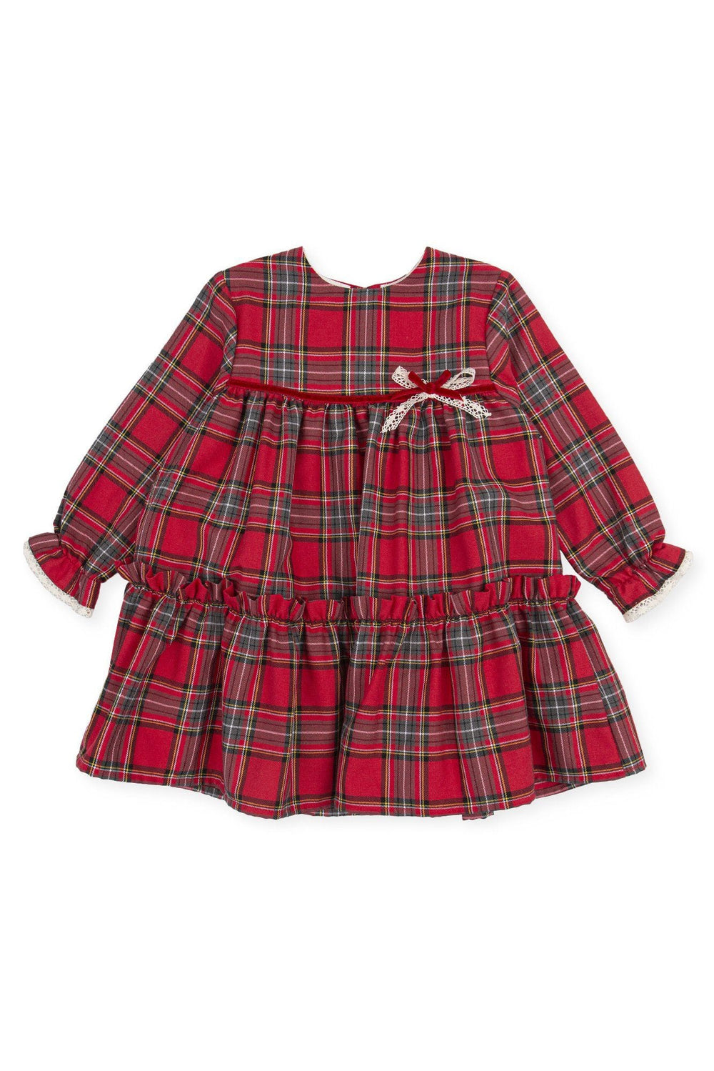 Tutto Piccolo "Makayla" Red Tartan Dress - Millie and John
