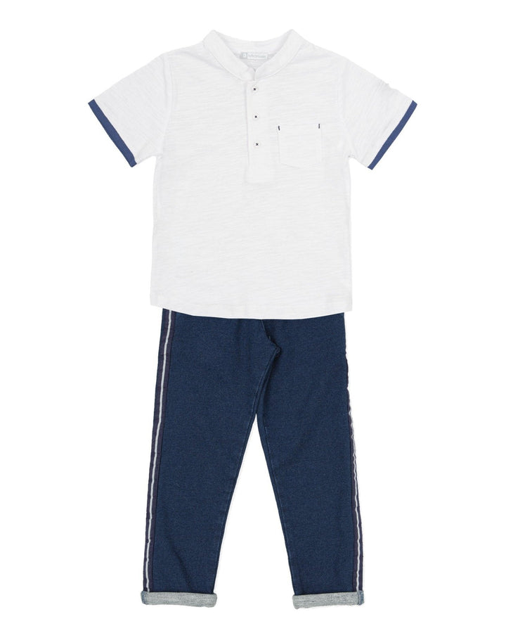 Tutto Piccolo "Matthew" T-Shirt & Denim Joggers - Millie and John