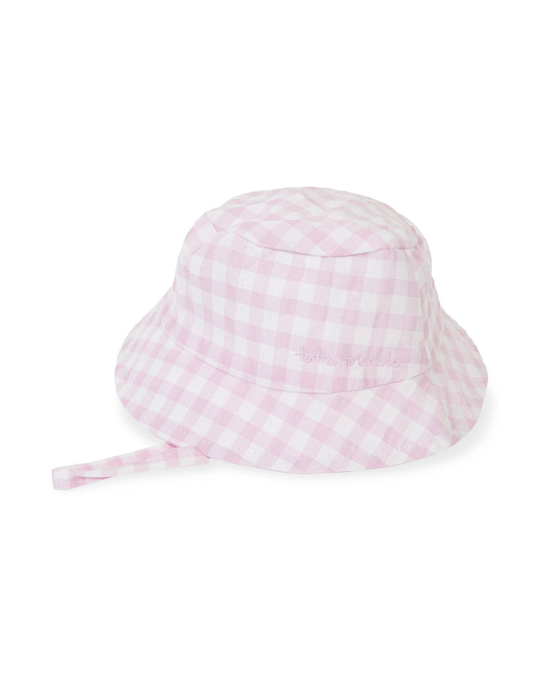 Tutto Piccolo Pink Seersucker Gingham Sun Hat - Millie and John