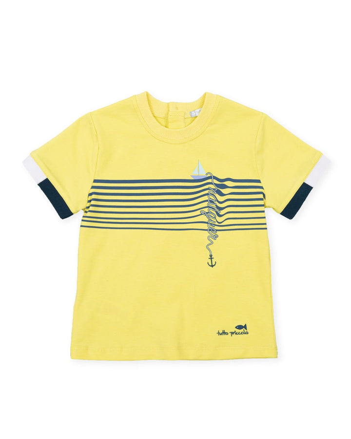 Tutto Piccolo "Ray" Yellow Nautical T-Shirt - Millie and John