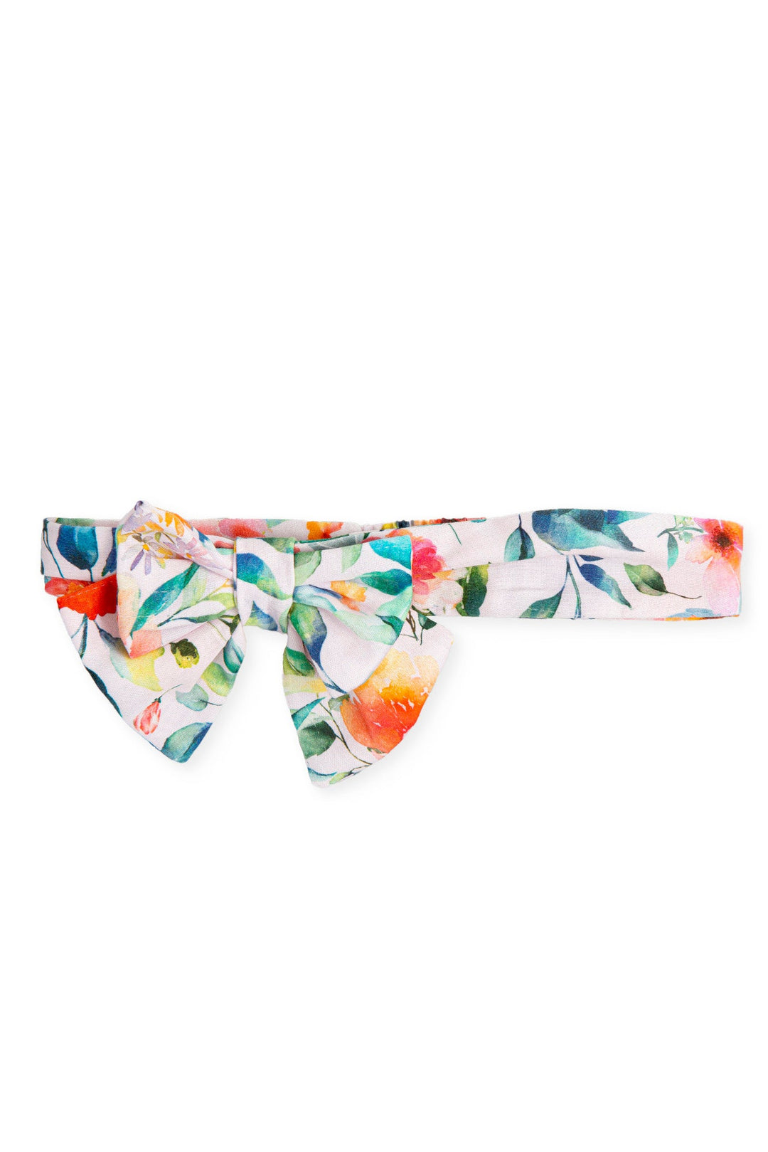 Tutto Piccolo Watercolour Floral Bow Headband - Millie and John