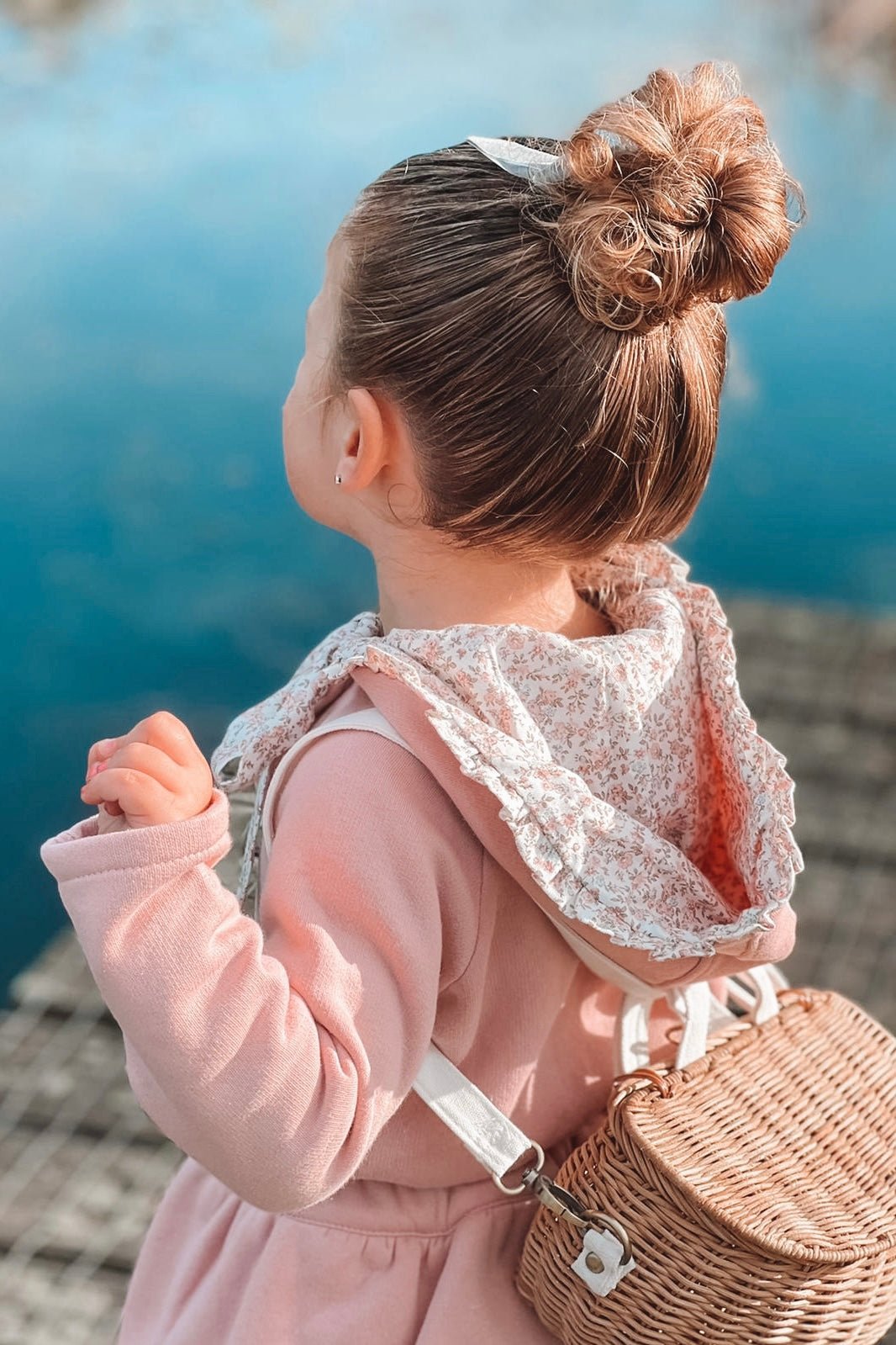 Valentina Bebes "Emilia" Dusky Pink Floral Hoodie & Skirt - Millie and John