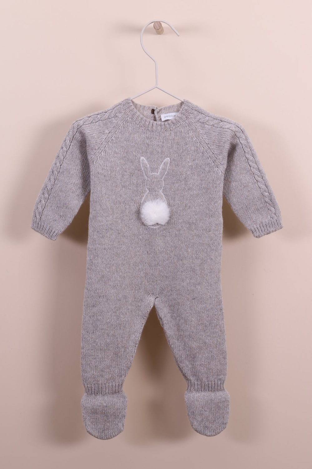Wedoble "Binky" Cashmere Bunny Babygrow - Millie and John