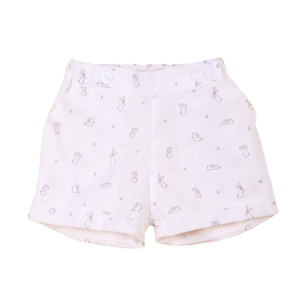 Wedoble Ivory Bunny Print Shorts & Top - Millie and John