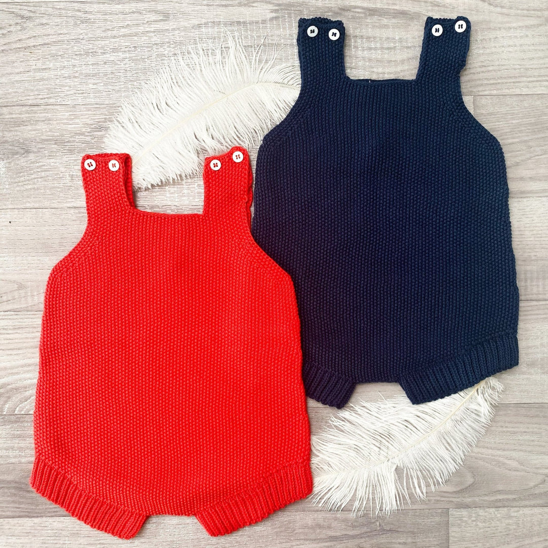 Wedoble "Jona" Garter Stitch Romper - Millie and John