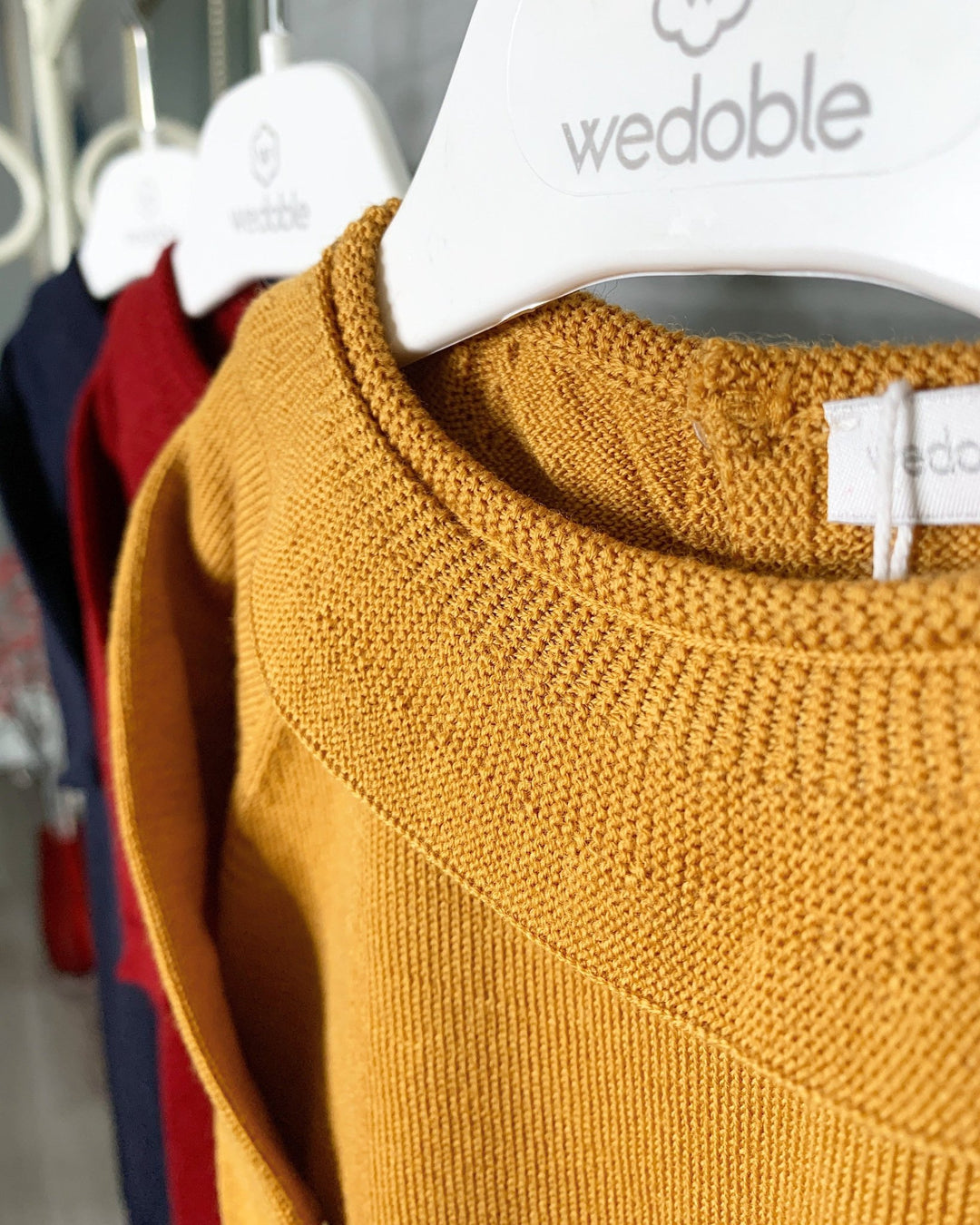 Wedoble Knitted Ruffle Collar Romper - Millie and John