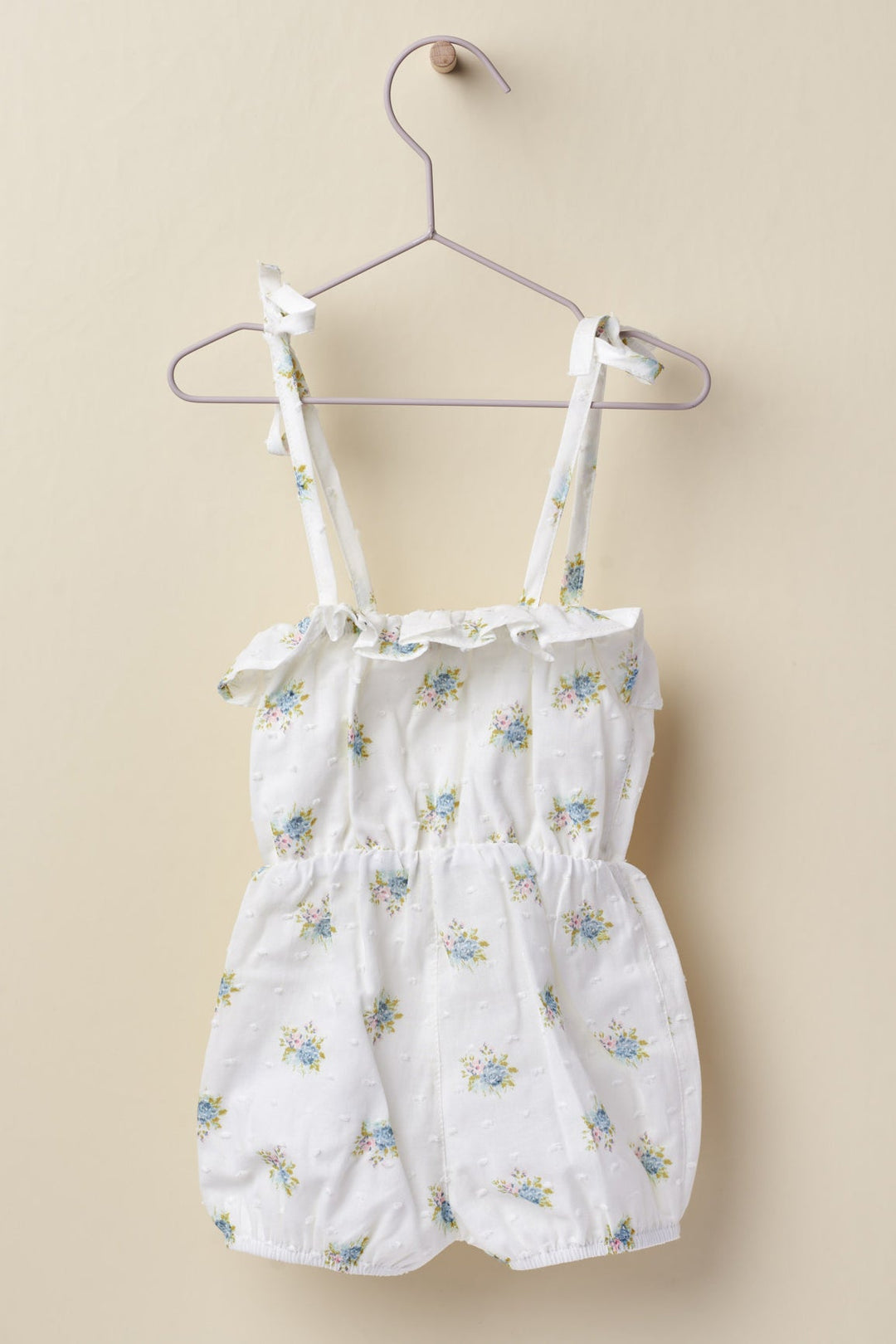 Wedoble "Lettie" Soft Blue Floral Playsuit - Millie and John