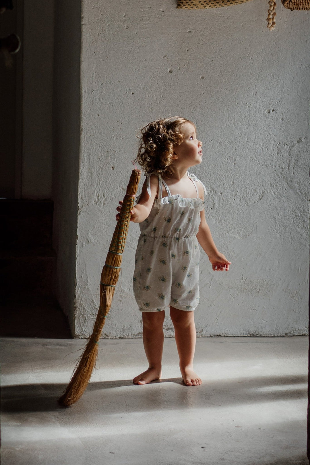 Wedoble "Lettie" Soft Blue Floral Playsuit - Millie and John