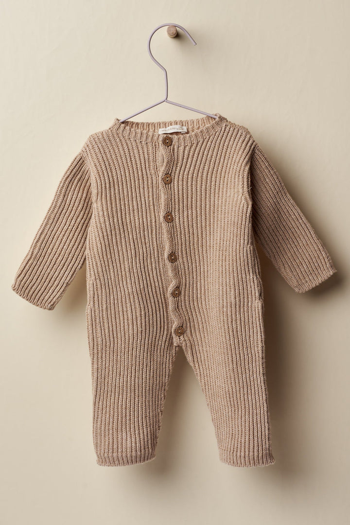 Wedoble "Lorcan" Camel Knitted Romper - Millie and John