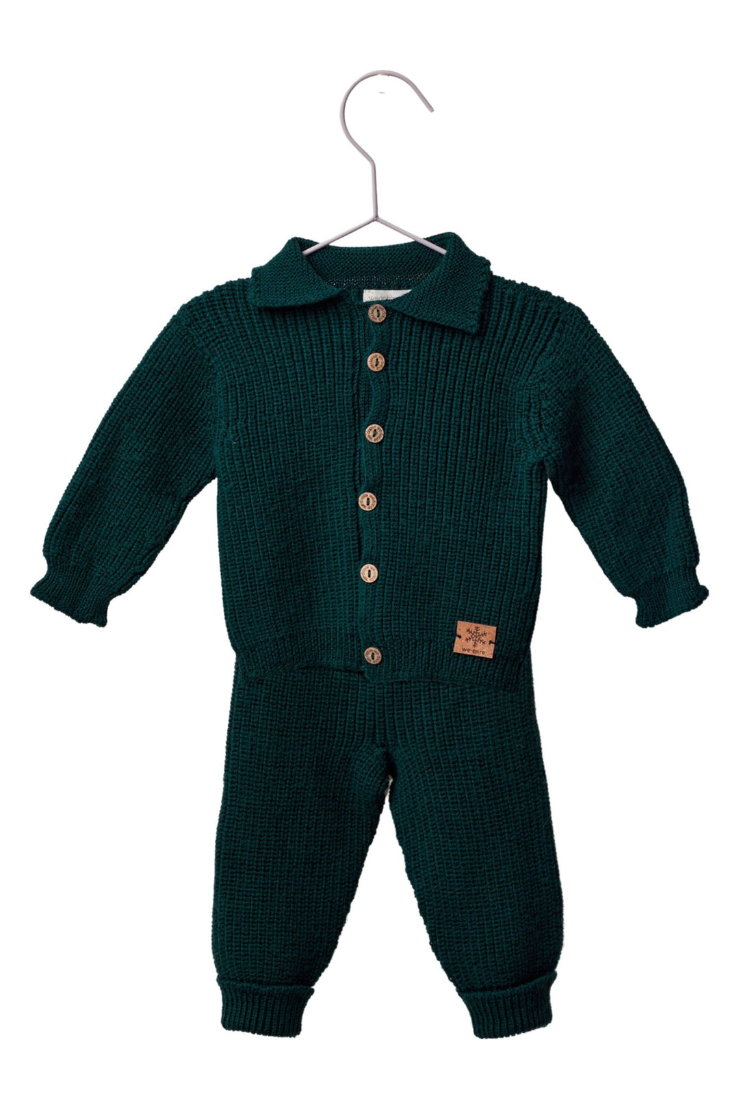Wedoble "Niall" Green Knit Wool Top & Trousers - Millie and John