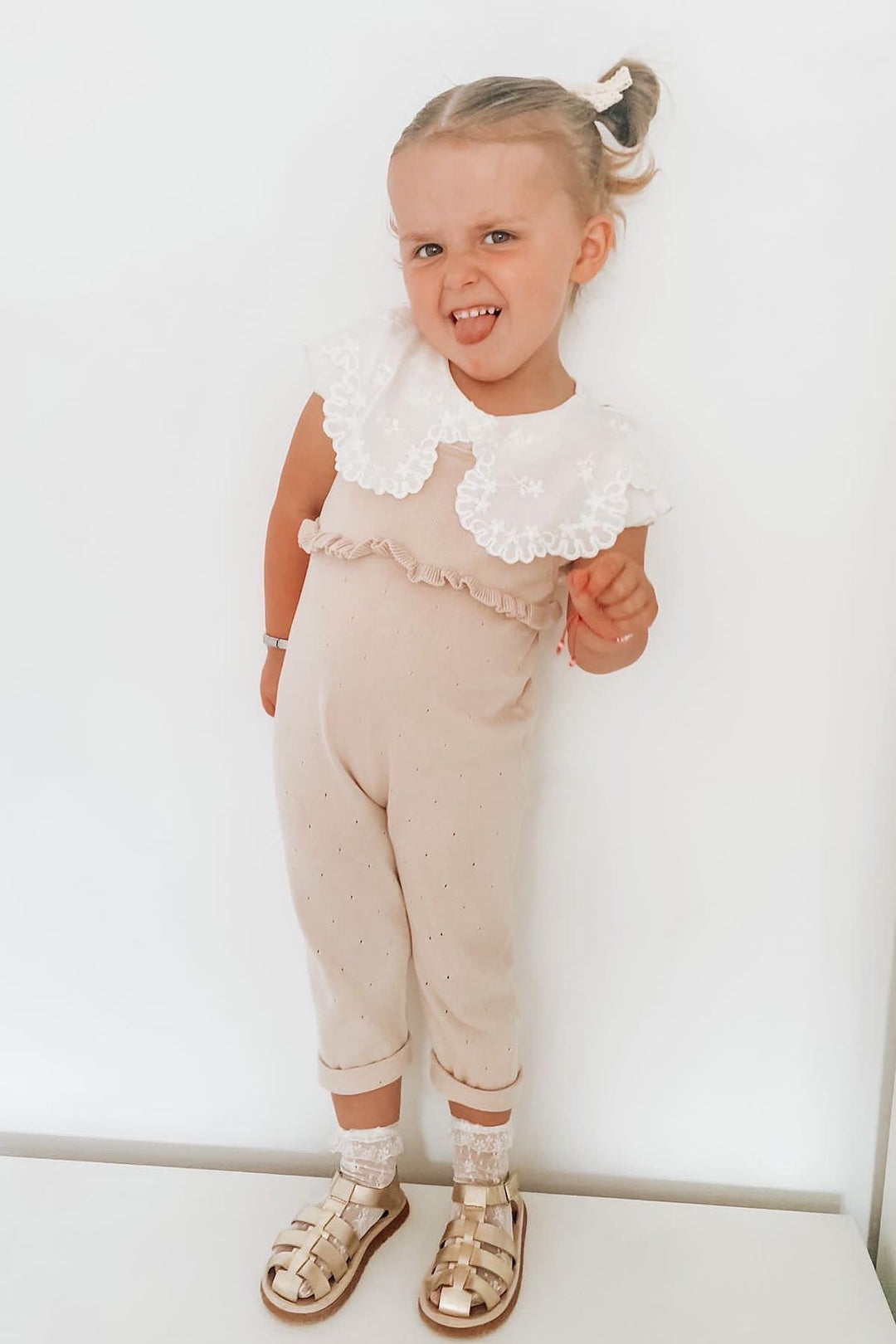 Wedoble "Saskia" Fine Knit Overalls - Millie and John