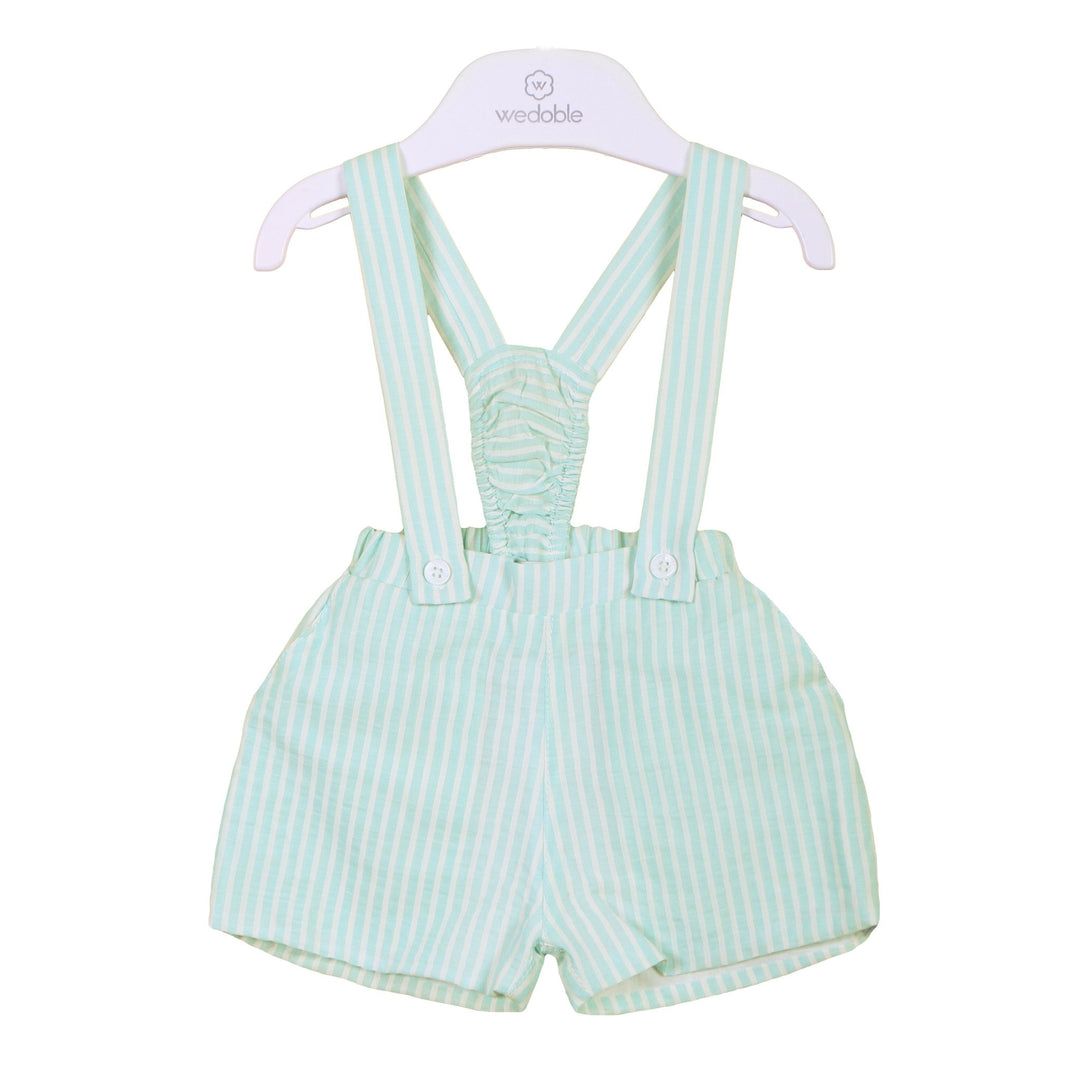 Wedoble Striped Shorts with Braces - Millie and John