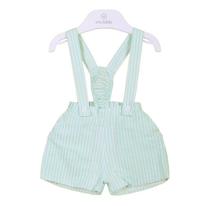 Wedoble Striped Shorts with Braces - Millie and John