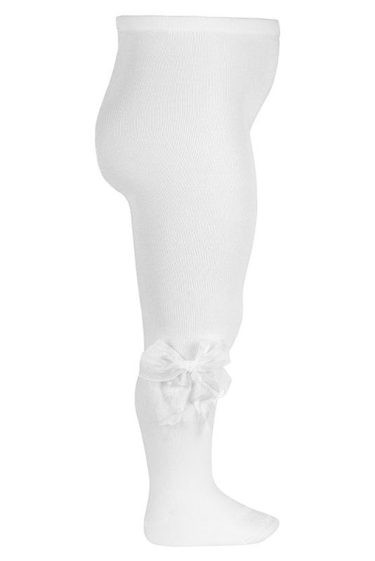 Condor White Tulle Bow Tights | Millie and John