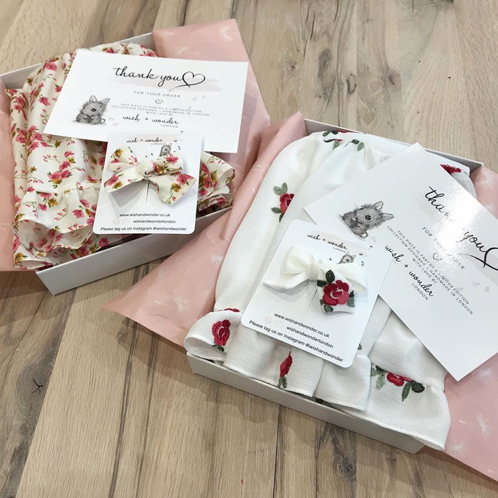 Wish + Wonder "Eliana" Embroidered Floral Dress - Millie and John