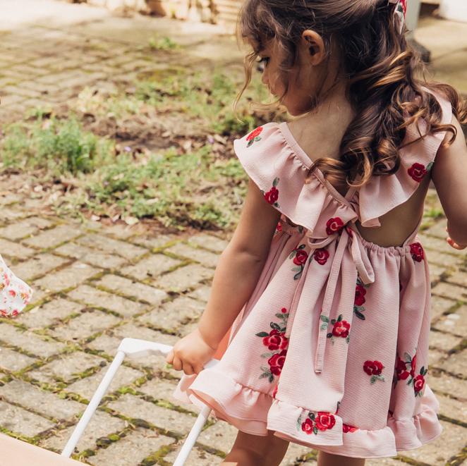 Wish + Wonder "Eliana" Embroidered Floral Dress - Millie and John