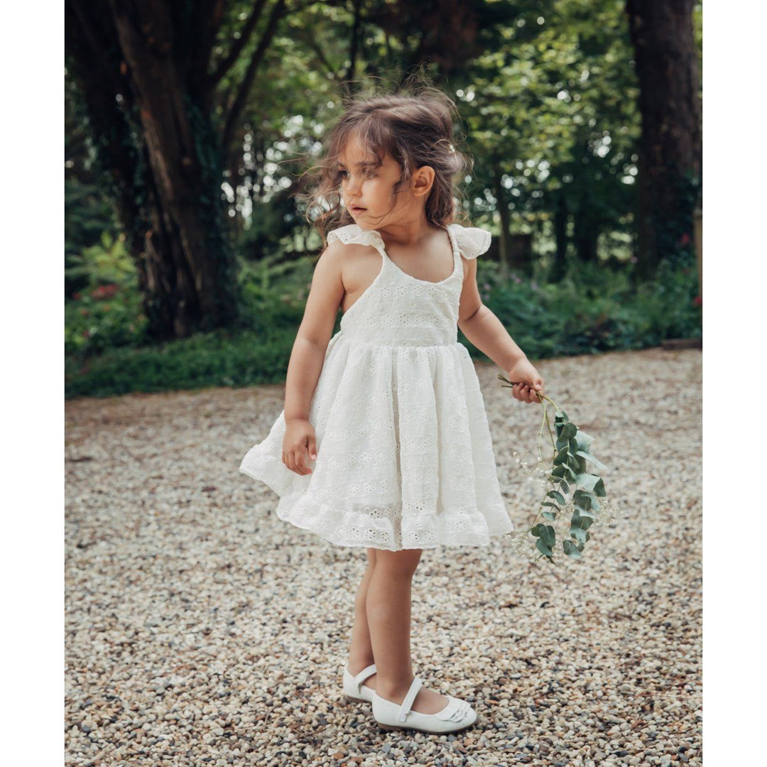 Wish + Wonder "Hermione" Silk Daisy Broderie Dress - Millie and John
