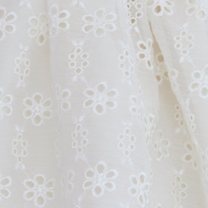 Wish + Wonder "Hermione" Silk Daisy Broderie Dress - Millie and John