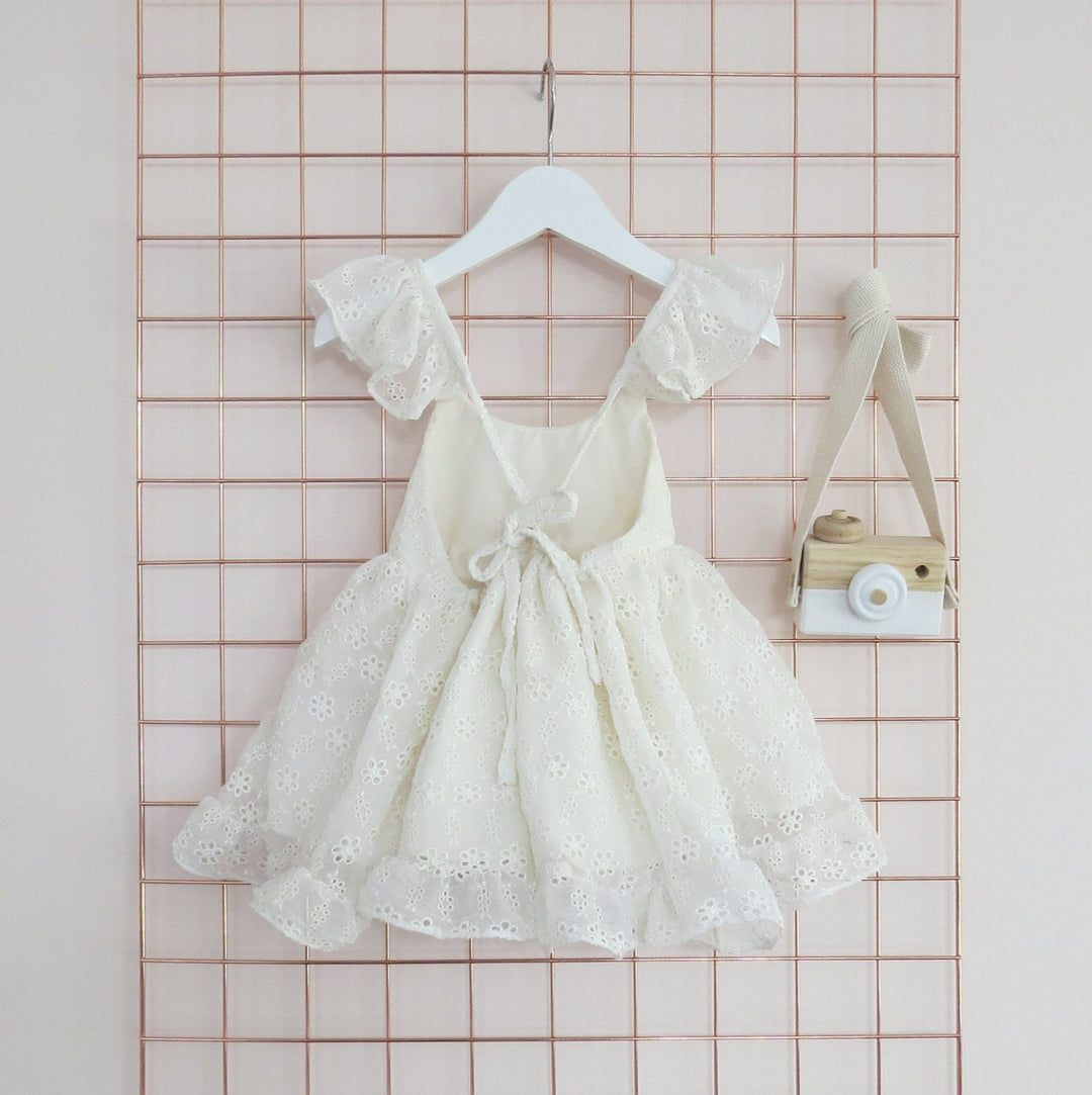 Wish + Wonder "Hermione" Silk Daisy Broderie Dress - Millie and John